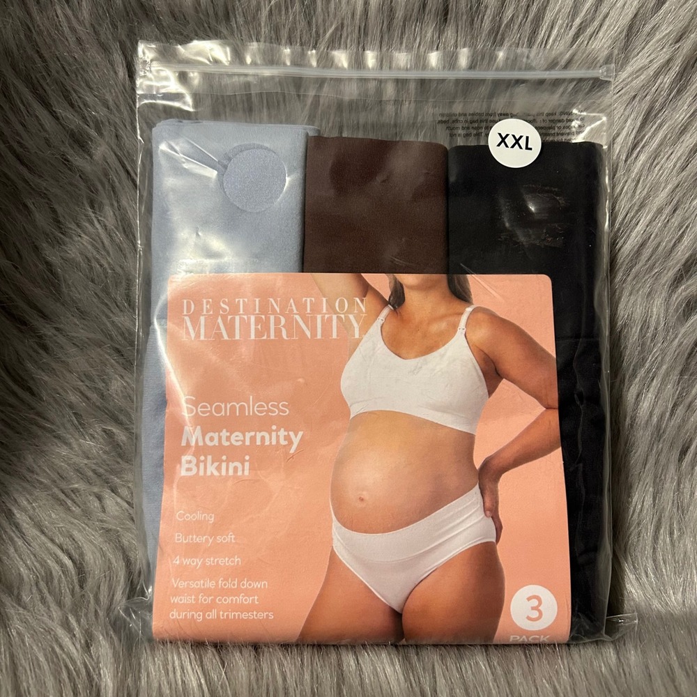 Destination Maternity Seamless Bikini Womens‎ Size XXL Cooling Buttery Soft NEW